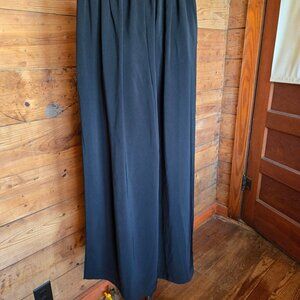 Black, wide leg dress pants